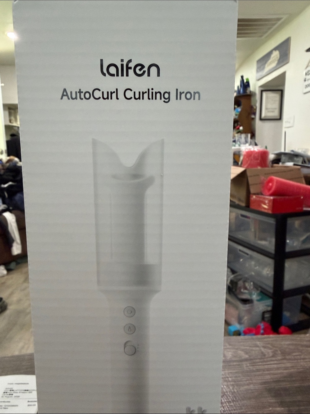 Laifen AutoCurl Curling Iron in White - Easy Salon Curls
